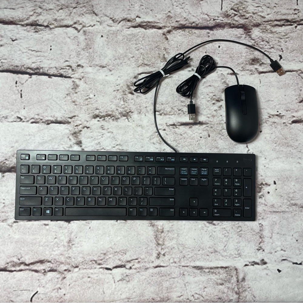💰5/$20 Dell Computer Keyboard and Mouse - Both Wired